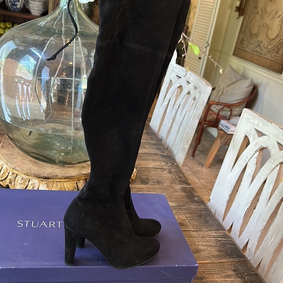 Stuart Weitzman Highland Over the Knee Boots in Black